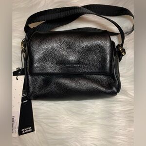 AIMEE KESTENBERG black genuine leather mini crossbody bag NWT